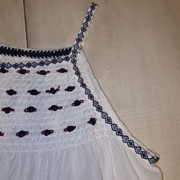 Pilcro by Anthropologie Smocked Embroidered Halter Top - Picture 6 of 15